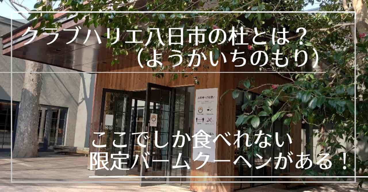 滋賀】クラブハリエ八日市の杜（ようかいちもり）とは？実は限定のバームが...｜Chimalブログ since 2020.11.24